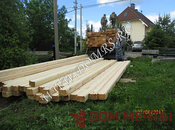 Дом из профилированного бруса 150х200 в Чехове