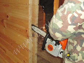 Дом из профилированного бруса с деревянной окосячкой в Калуге