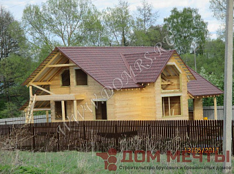 Деревянный коттедж из профилированного бруса в Калуге