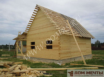 Монтаж временной кровли рубероид